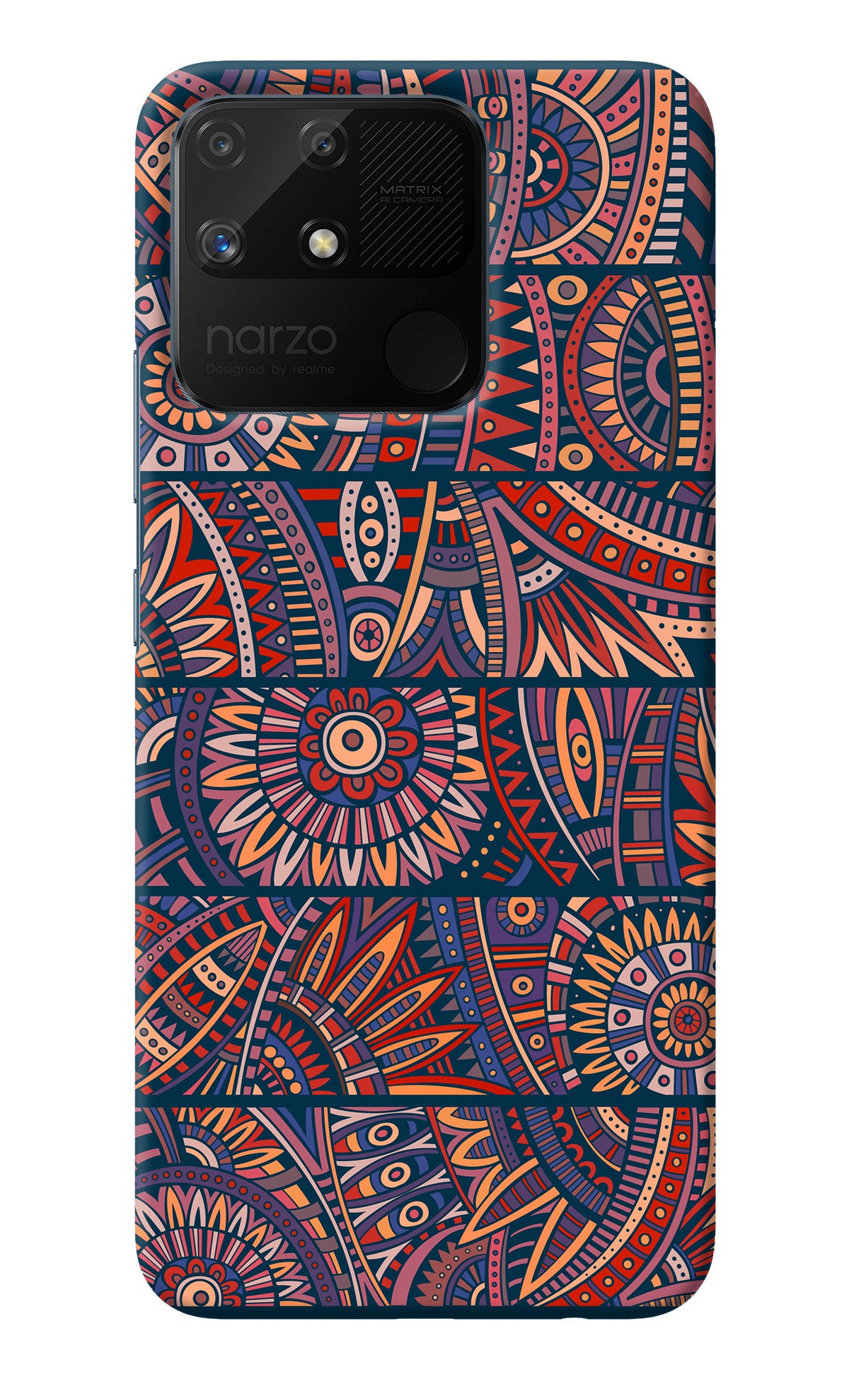 African Culture Design Realme Narzo 50A Back Cover