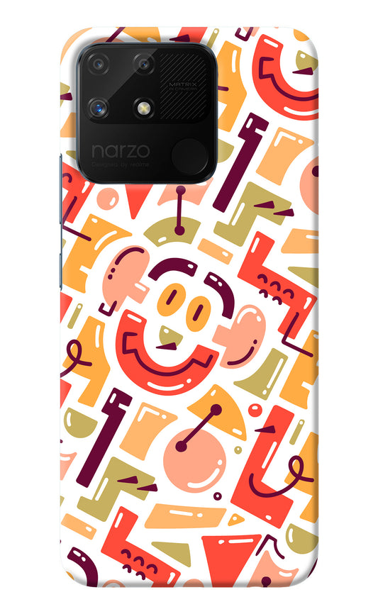 Doodle Pattern Realme Narzo 50A Back Cover