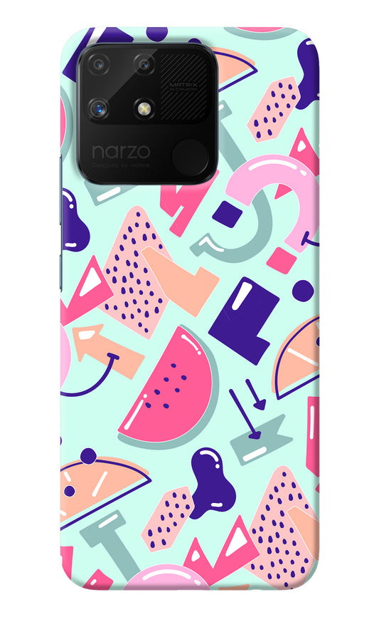 Doodle Pattern Realme Narzo 50A Back Cover