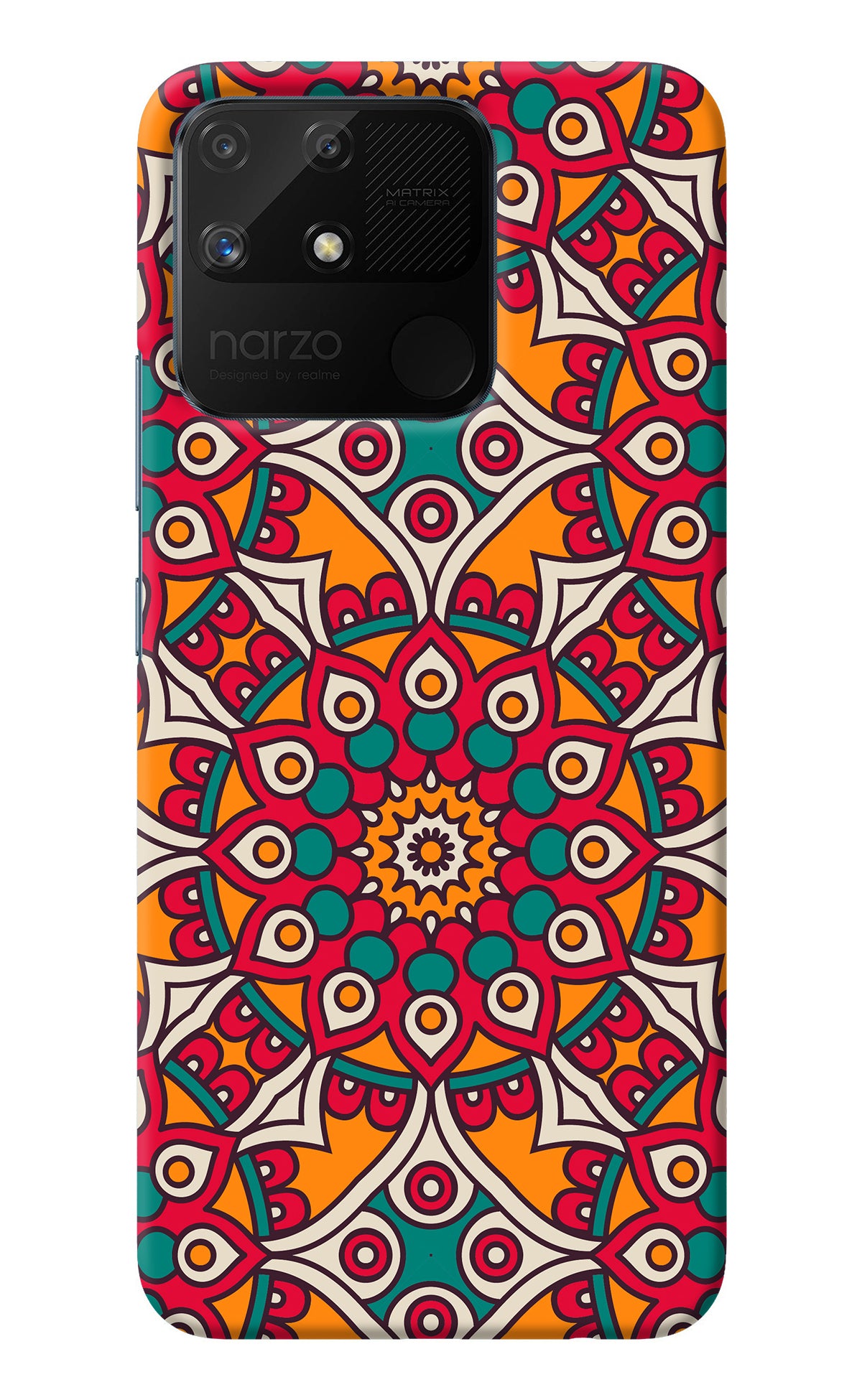 Mandala Art Realme Narzo 50A Back Cover