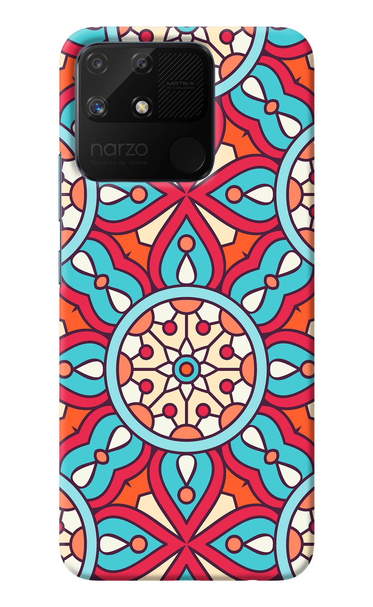 Mandala Geometric Realme Narzo 50A Back Cover