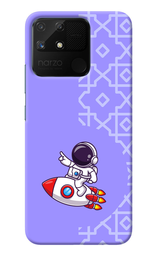 Cute Astronaut Realme Narzo 50A Back Cover