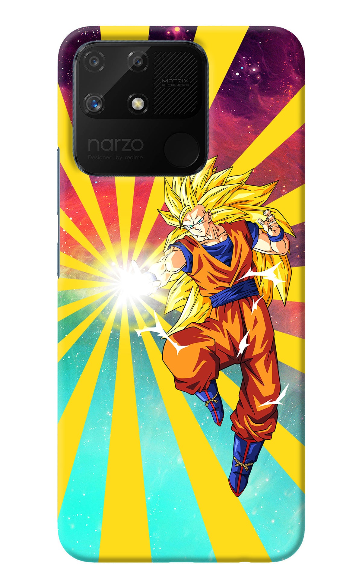 Goku Super Saiyan Realme Narzo 50A Back Cover