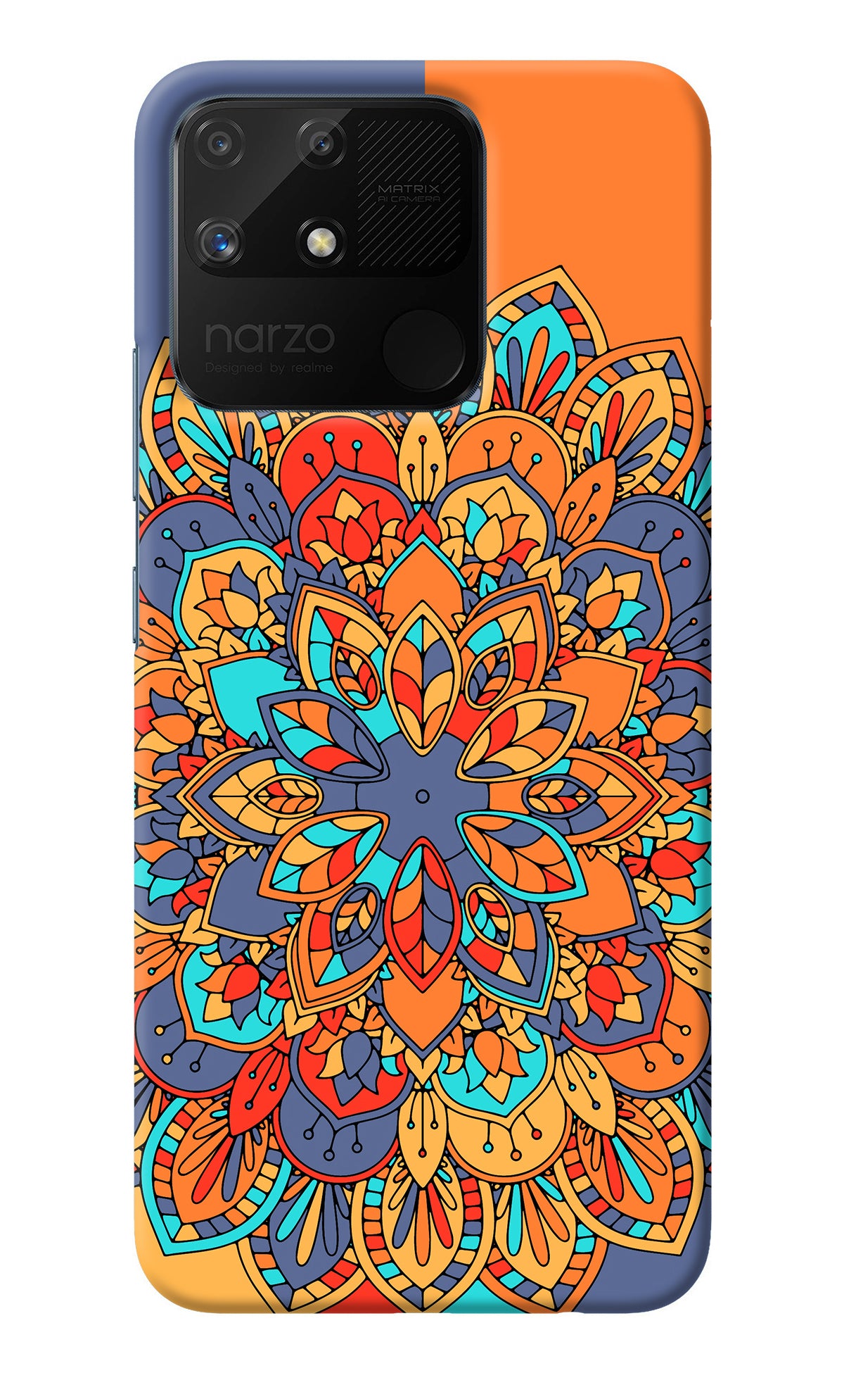 Color Mandala Realme Narzo 50A Back Cover