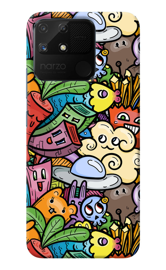 Veggie Doodle Realme Narzo 50A Back Cover