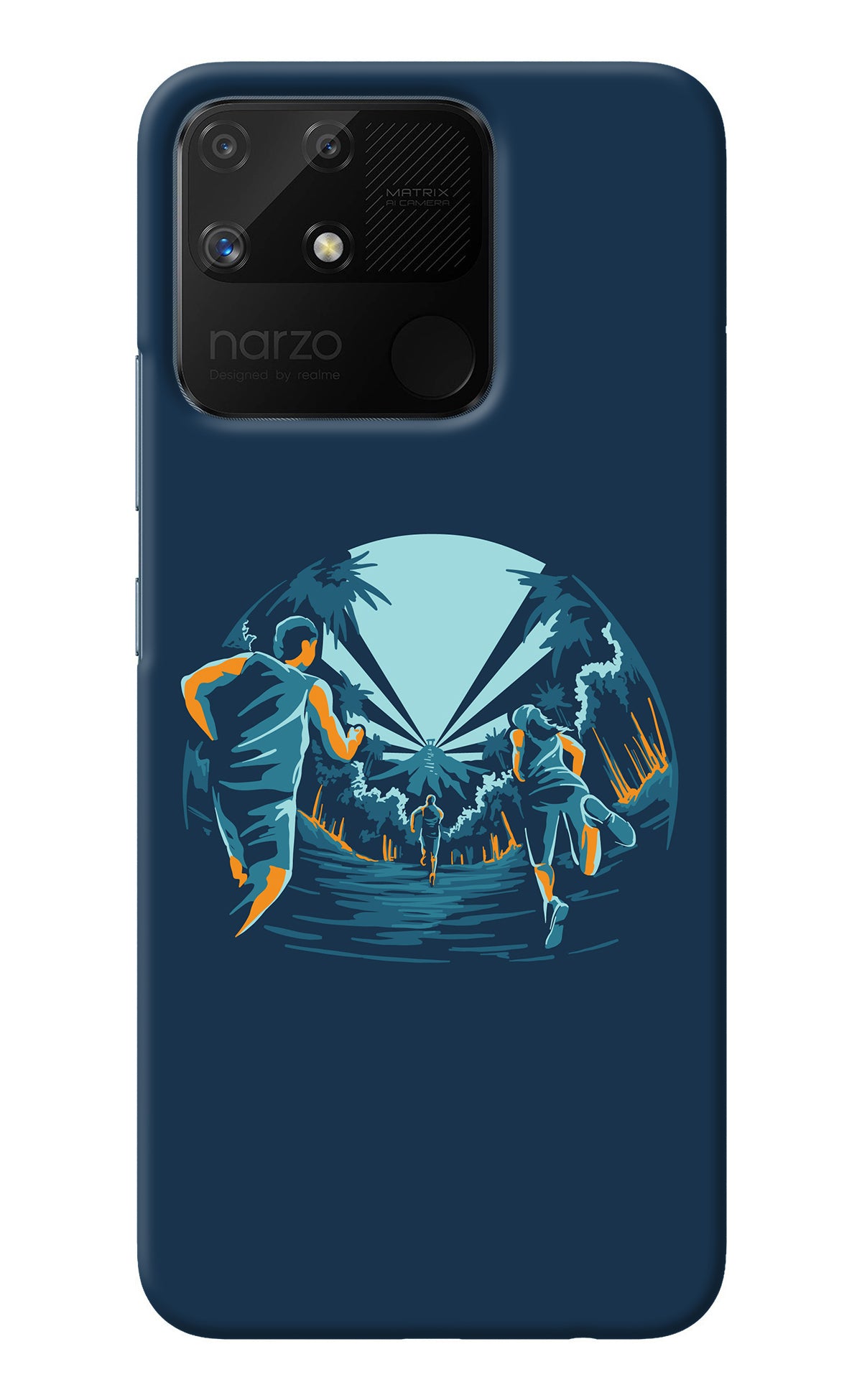 Team Run Realme Narzo 50A Back Cover