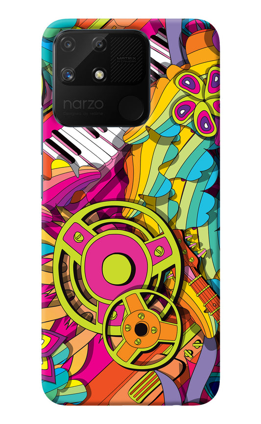 Music Doodle Realme Narzo 50A Back Cover