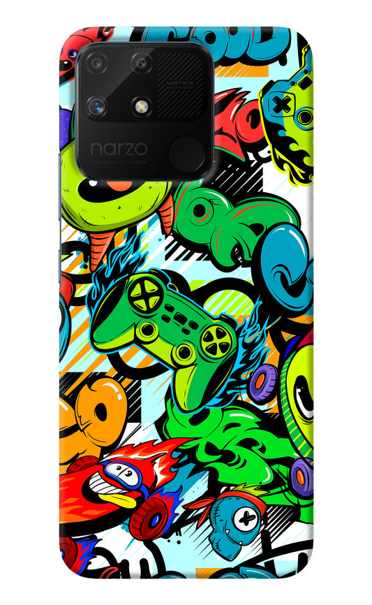 Game Doodle Realme Narzo 50A Back Cover