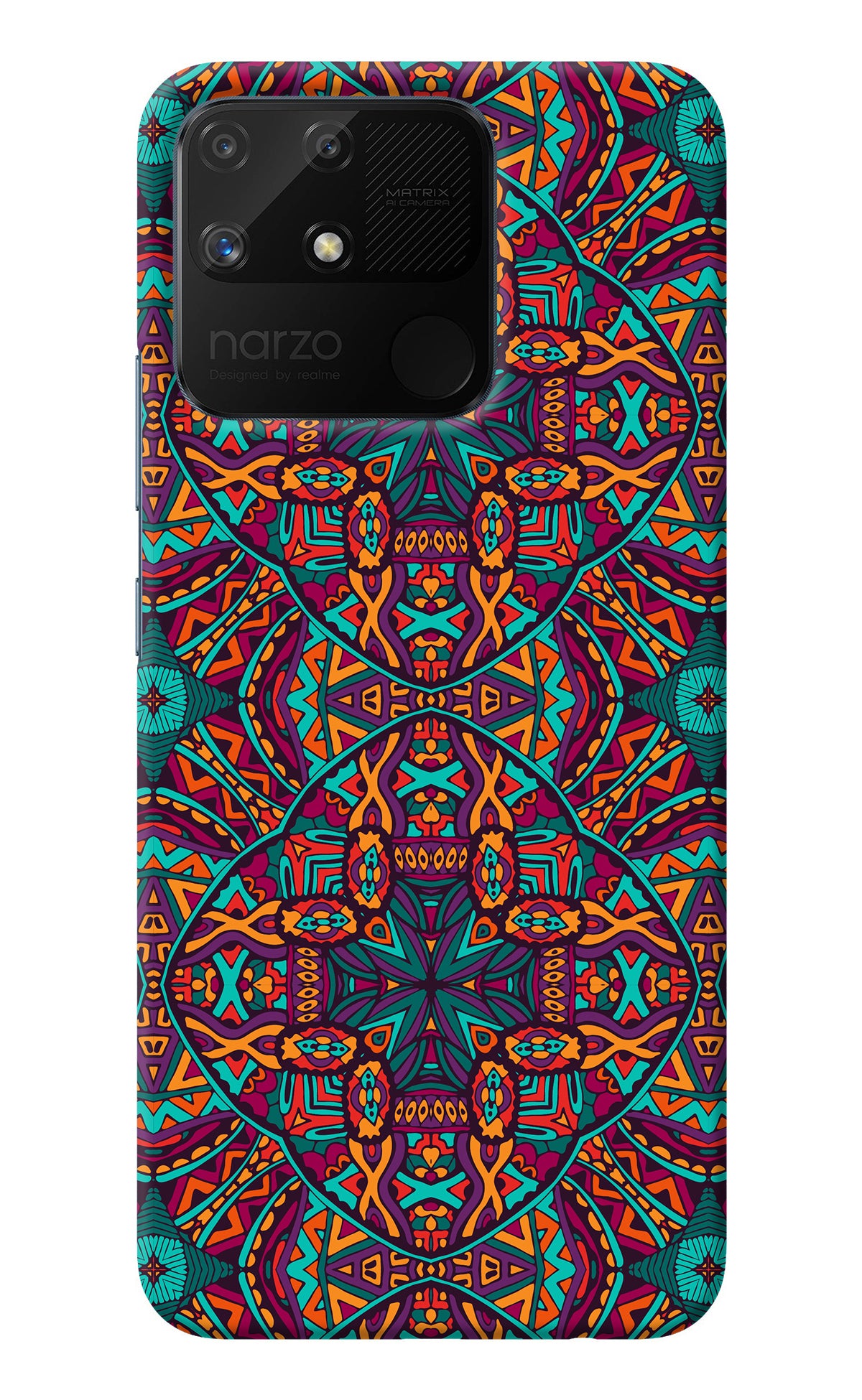 Colour Mandala Realme Narzo 50A Back Cover