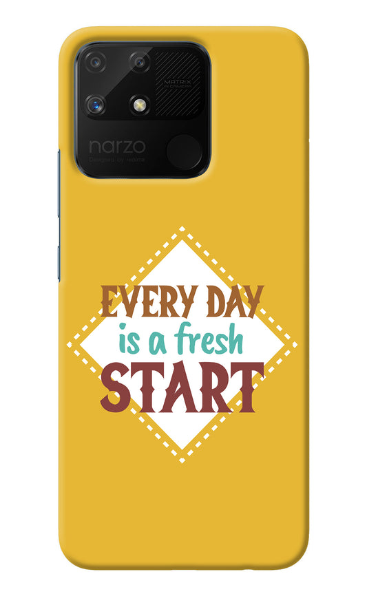 Every day is a Fresh Start Realme Narzo 50A Back Cover