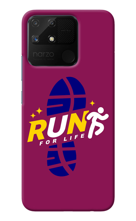 Run for Life Realme Narzo 50A Back Cover