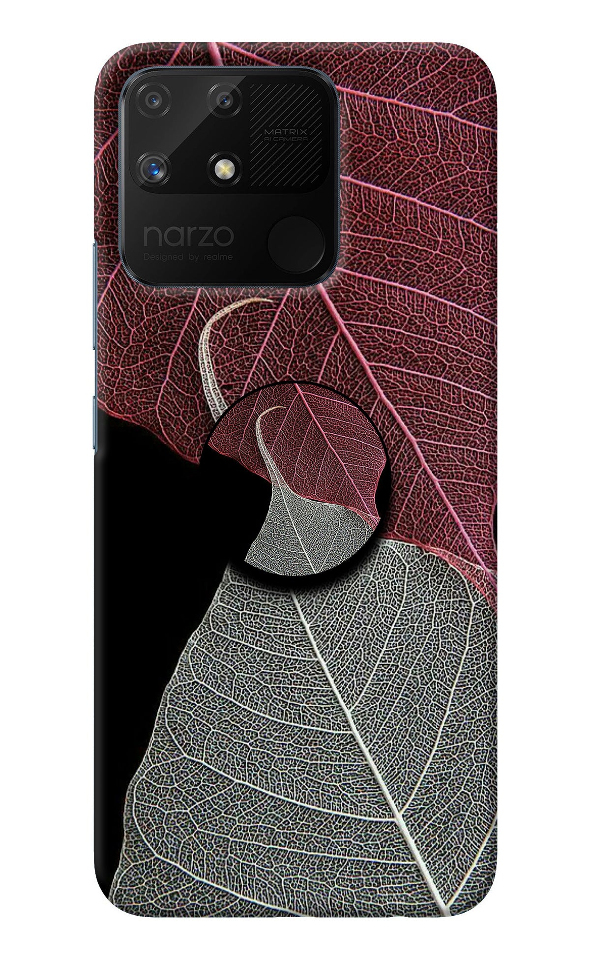 Leaf Pattern Realme Narzo 50A Pop Case