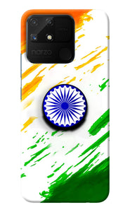 Indian Flag Ashoka Chakra Realme Narzo 50A Pop Case