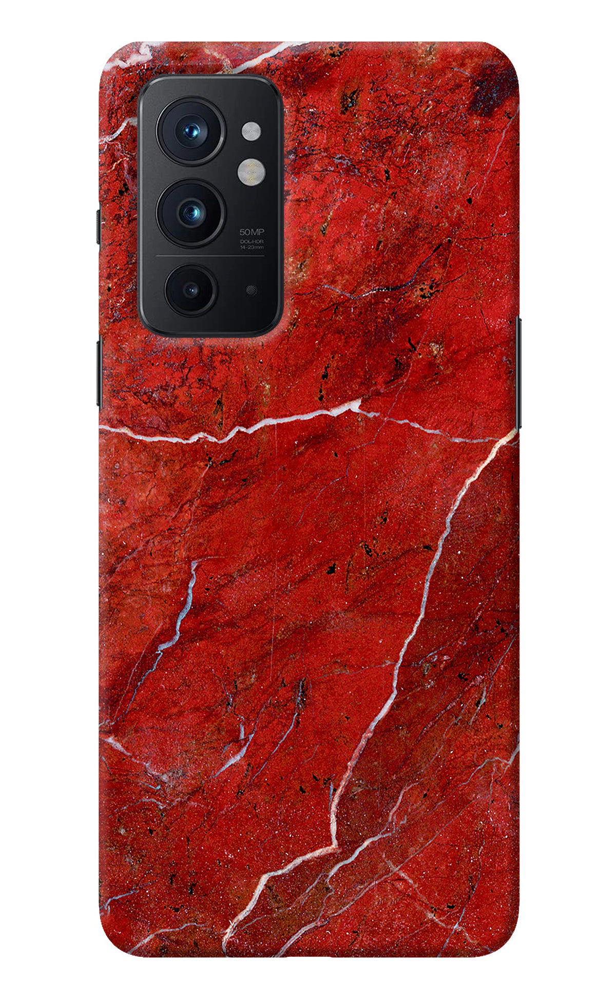 Red Marble Design Oneplus 9RT Back Cover