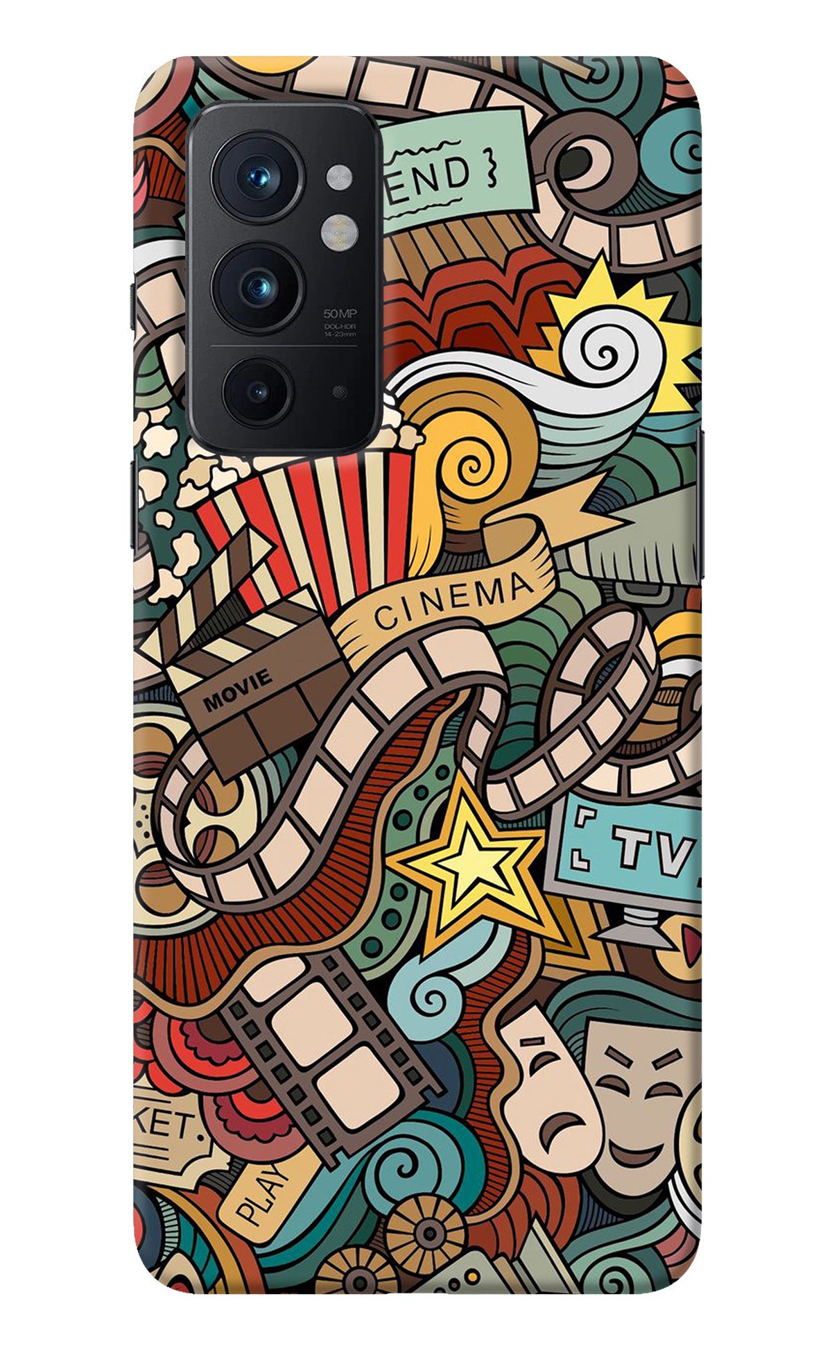 Cinema Abstract Oneplus 9RT Back Cover