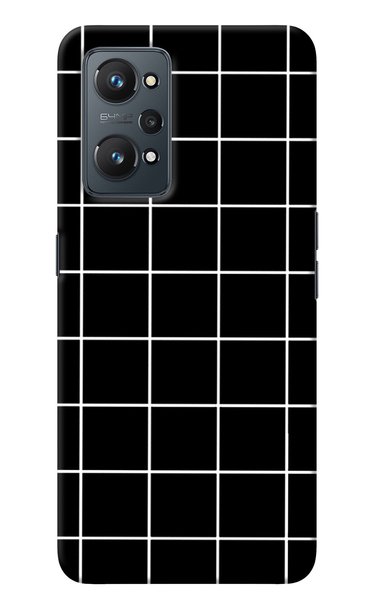 White Grid Realme GT NEO 2/Neo 3T Back Cover