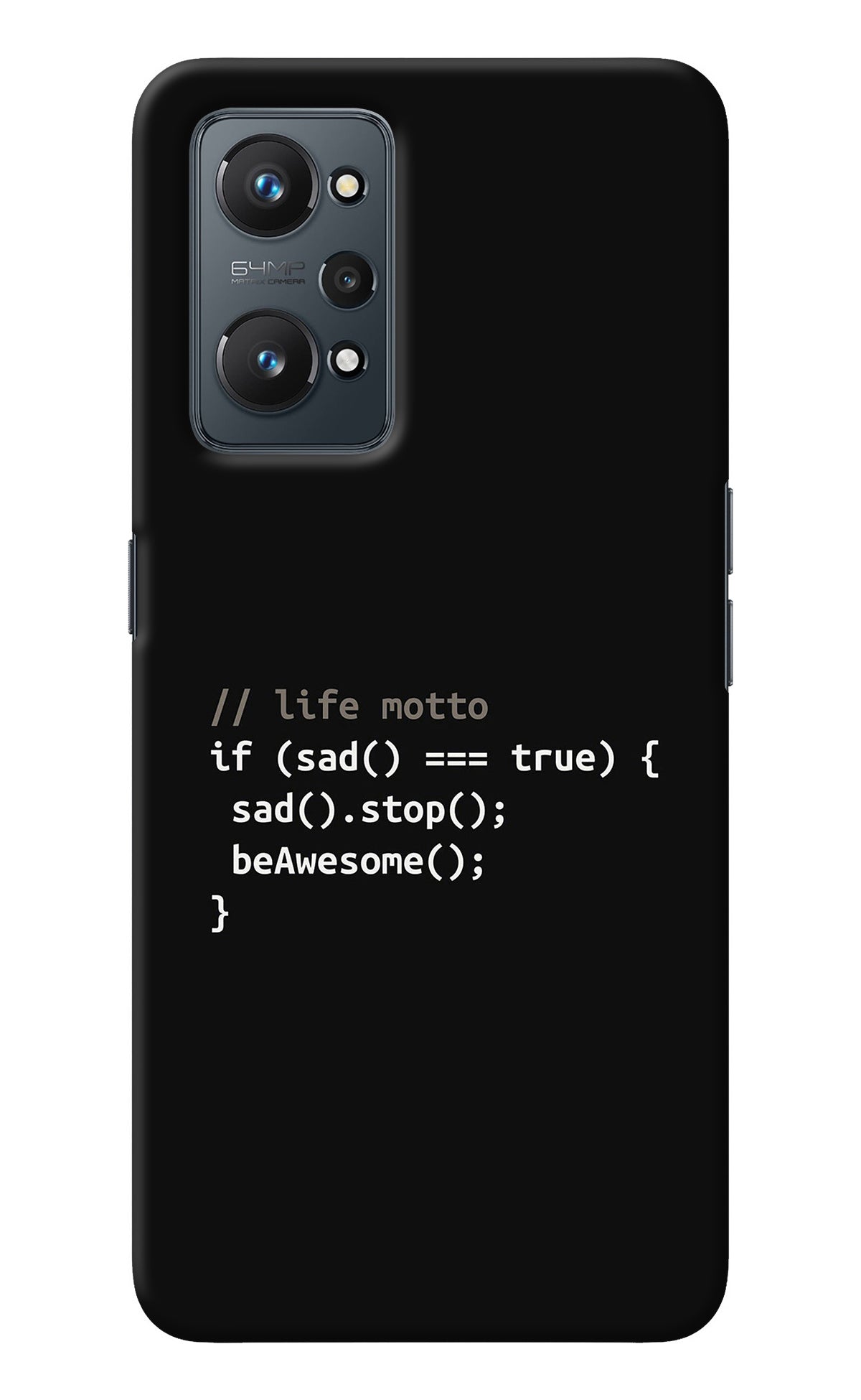 Life Motto Code Realme GT NEO 2/Neo 3T Back Cover