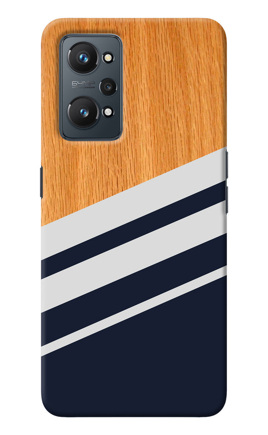 Blue and white wooden Realme GT NEO 2/Neo 3T Back Cover
