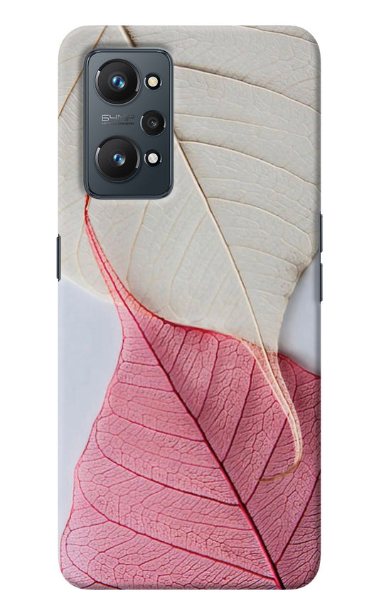 White Pink Leaf Realme GT NEO 2/Neo 3T Back Cover
