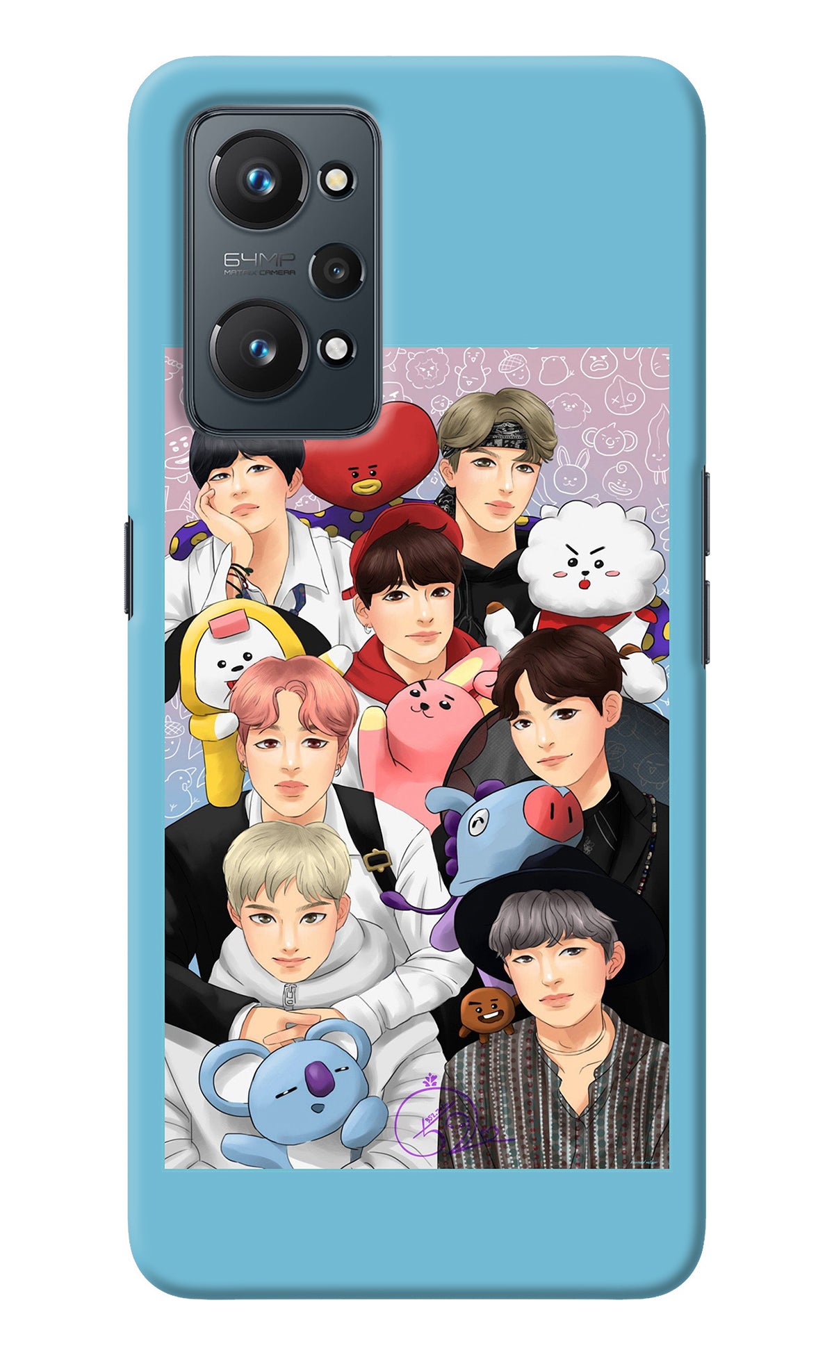 BTS with animals Realme GT NEO 2/Neo 3T Back Cover