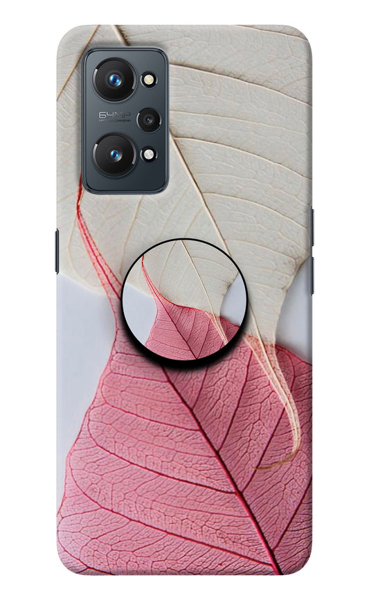 White Pink Leaf Realme GT NEO 2/Neo 3T Pop Case