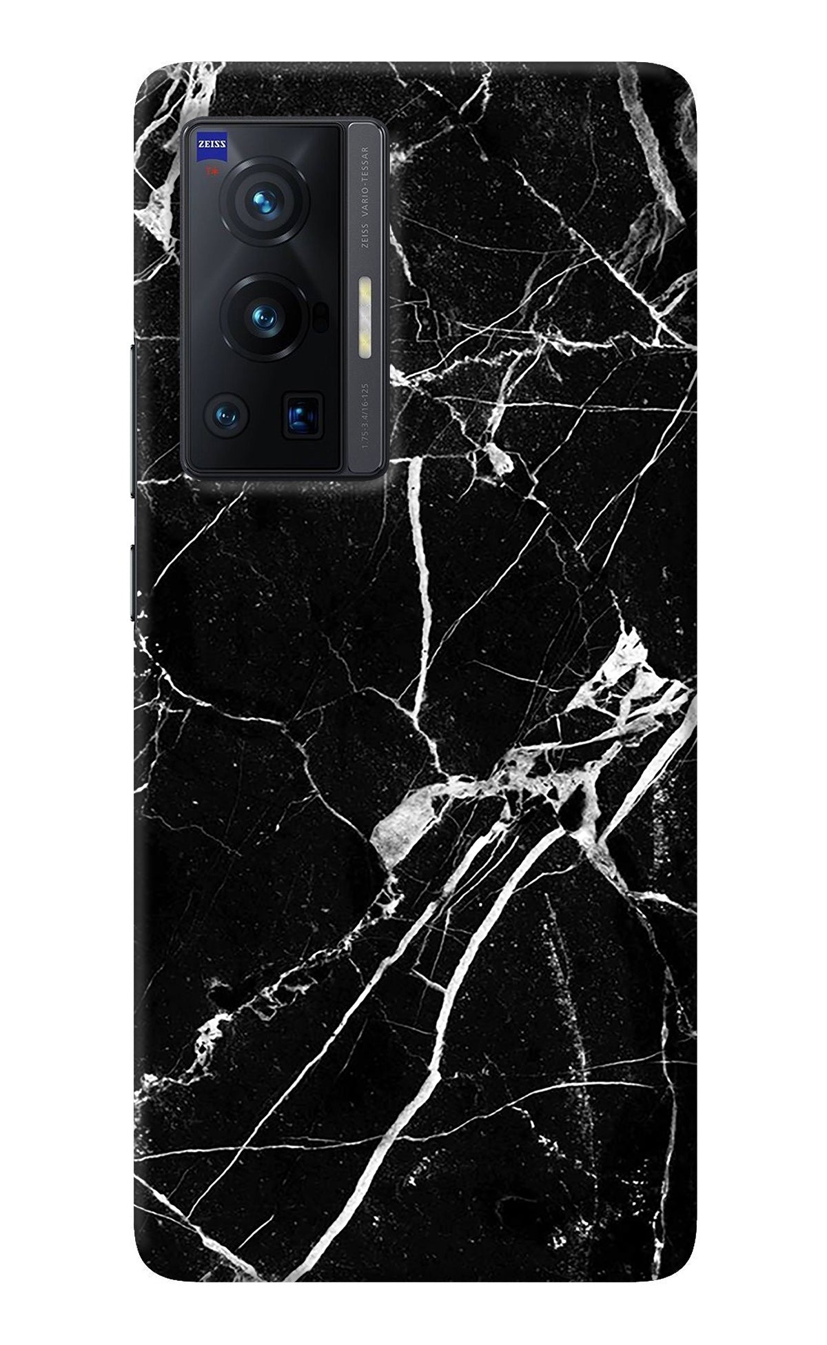 Black Marble Pattern Vivo X70 Pro Back Cover