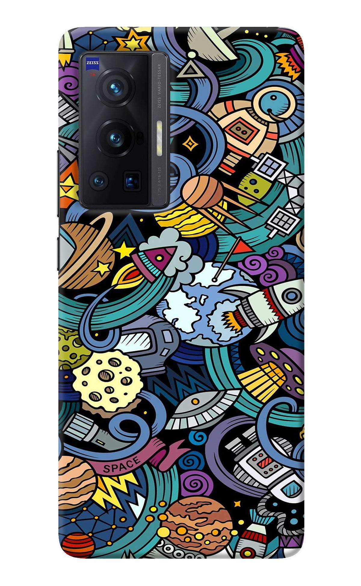 Space Abstract Vivo X70 Pro Back Cover