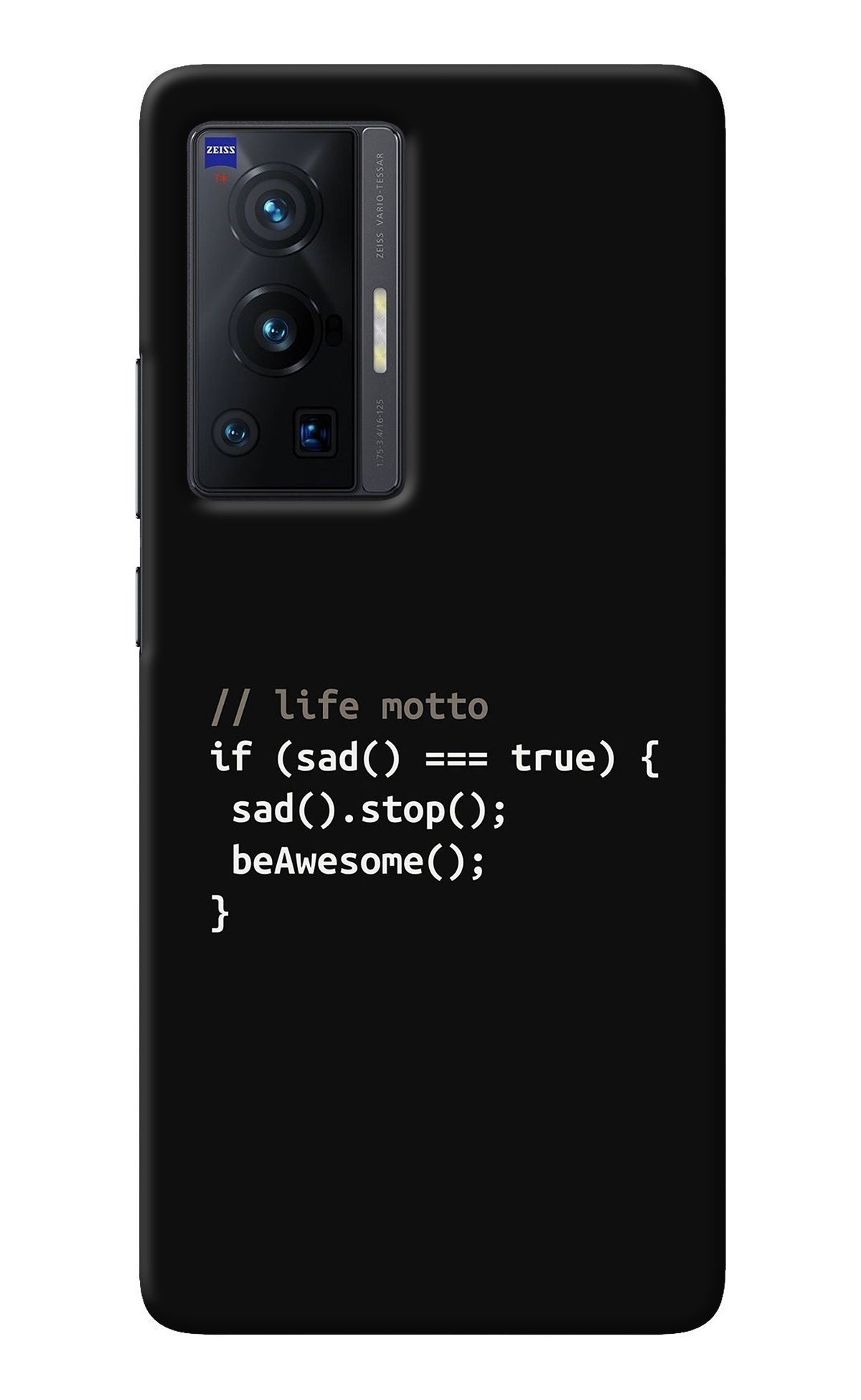 Life Motto Code Vivo X70 Pro Back Cover