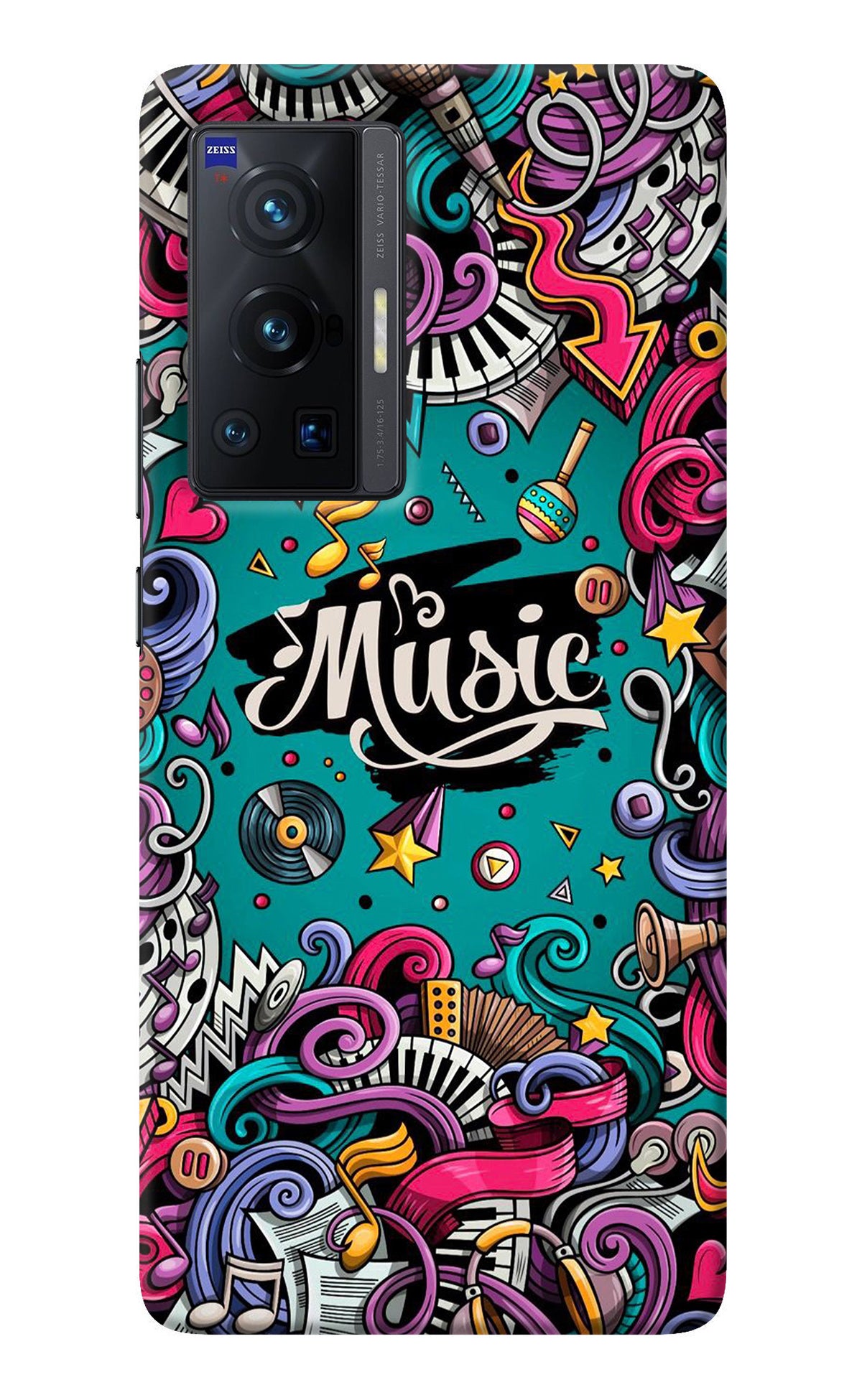 Music Graffiti Vivo X70 Pro Back Cover