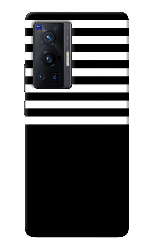 Black and White Print Vivo X70 Pro Back Cover