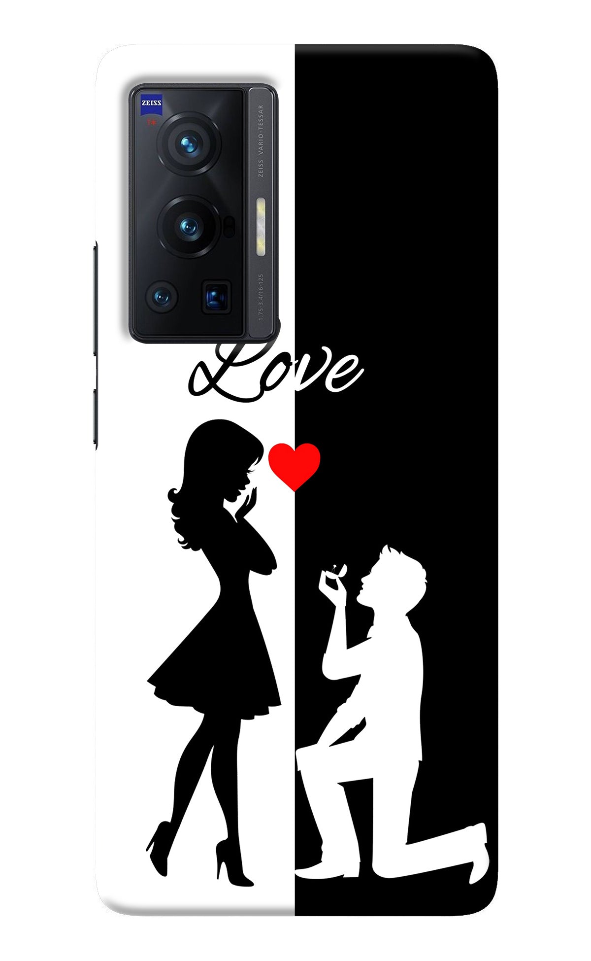 Love Propose Black And White Vivo X70 Pro Back Cover