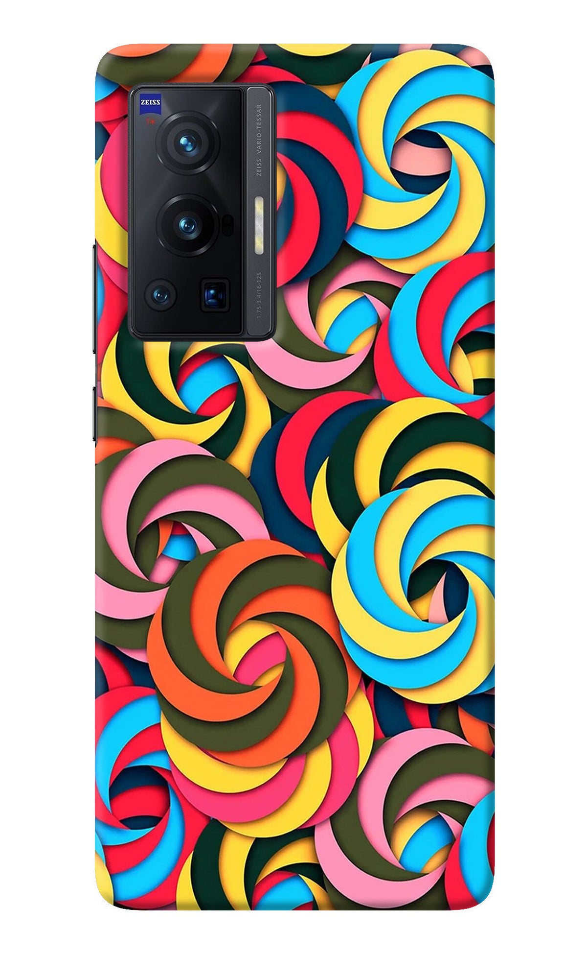 Spiral Pattern Vivo X70 Pro Back Cover