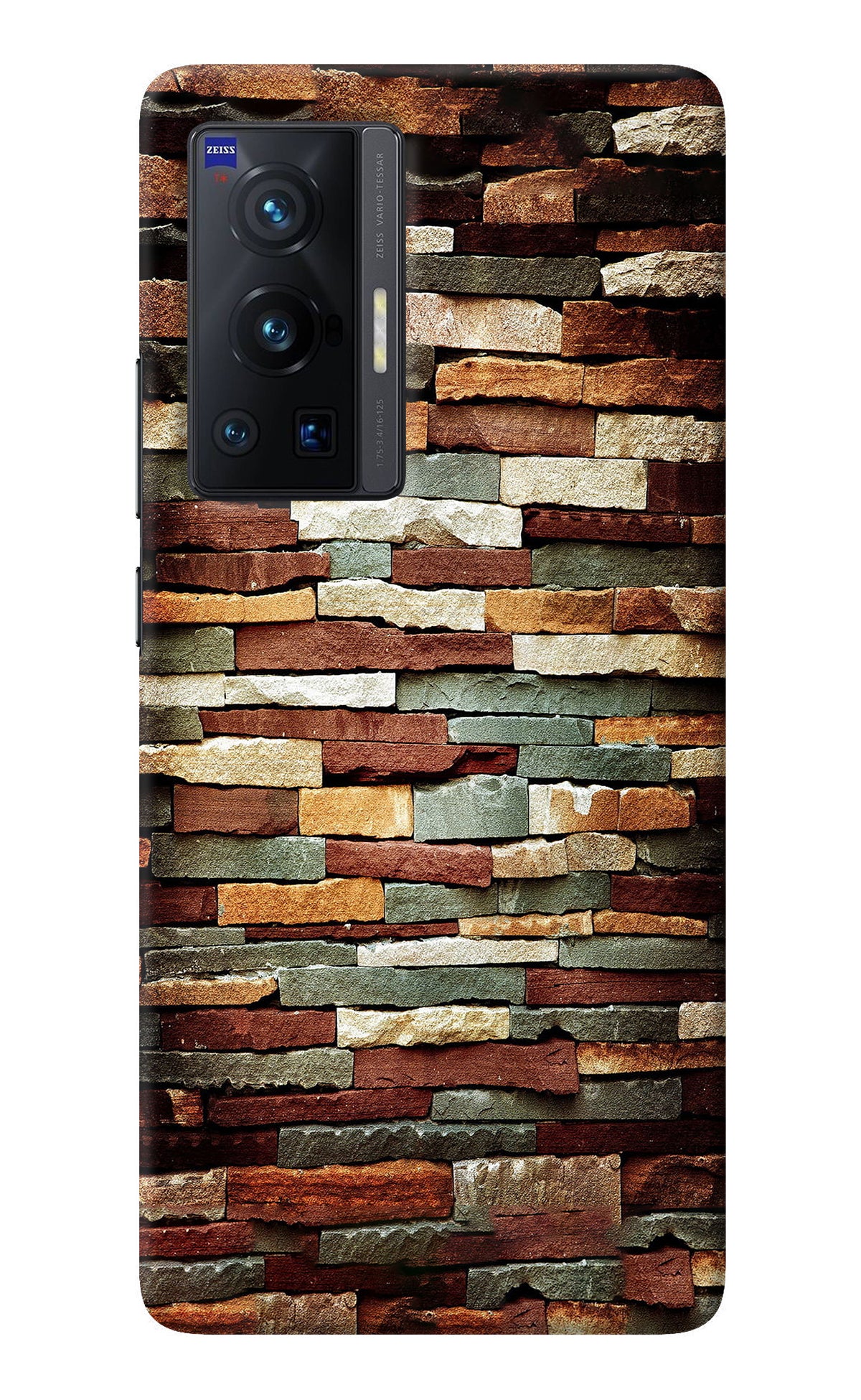 Bricks Pattern Vivo X70 Pro Back Cover