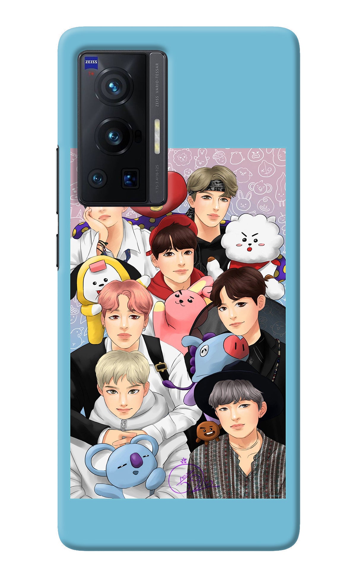 BTS with animals Vivo X70 Pro Back Cover