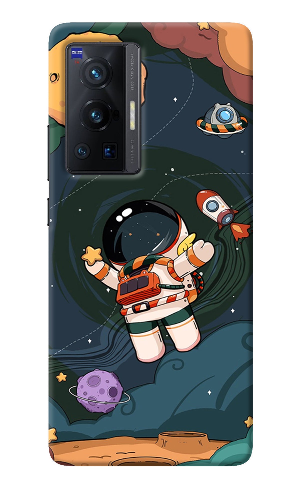 Cartoon Astronaut Vivo X70 Pro Back Cover