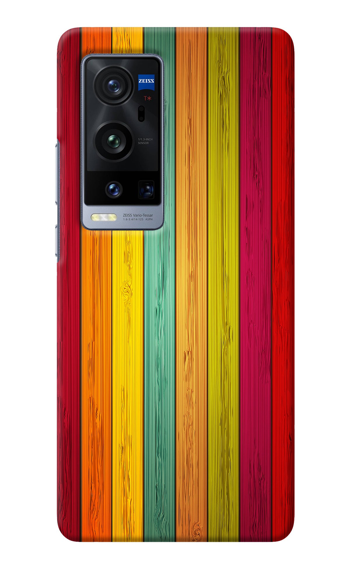 Multicolor Wooden Vivo X60 Pro+ Back Cover