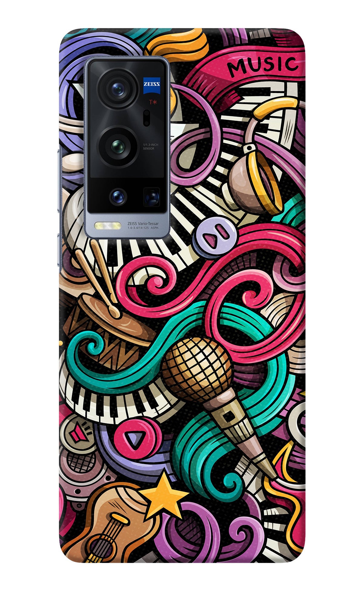 Music Abstract Vivo X60 Pro+ Back Cover
