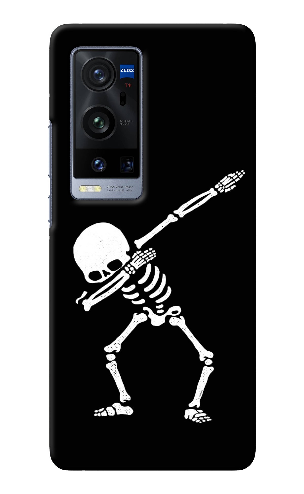 Dabbing Skeleton Art Vivo X60 Pro+ Back Cover