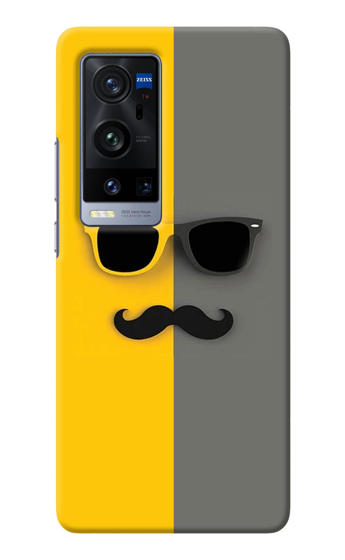 Sunglasses with Mustache Vivo X60 Pro+ Back Cover