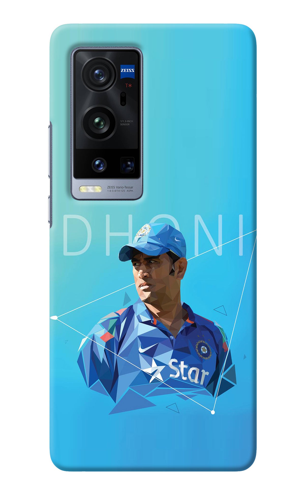 Dhoni Artwork Vivo X60 Pro+ Back Cover