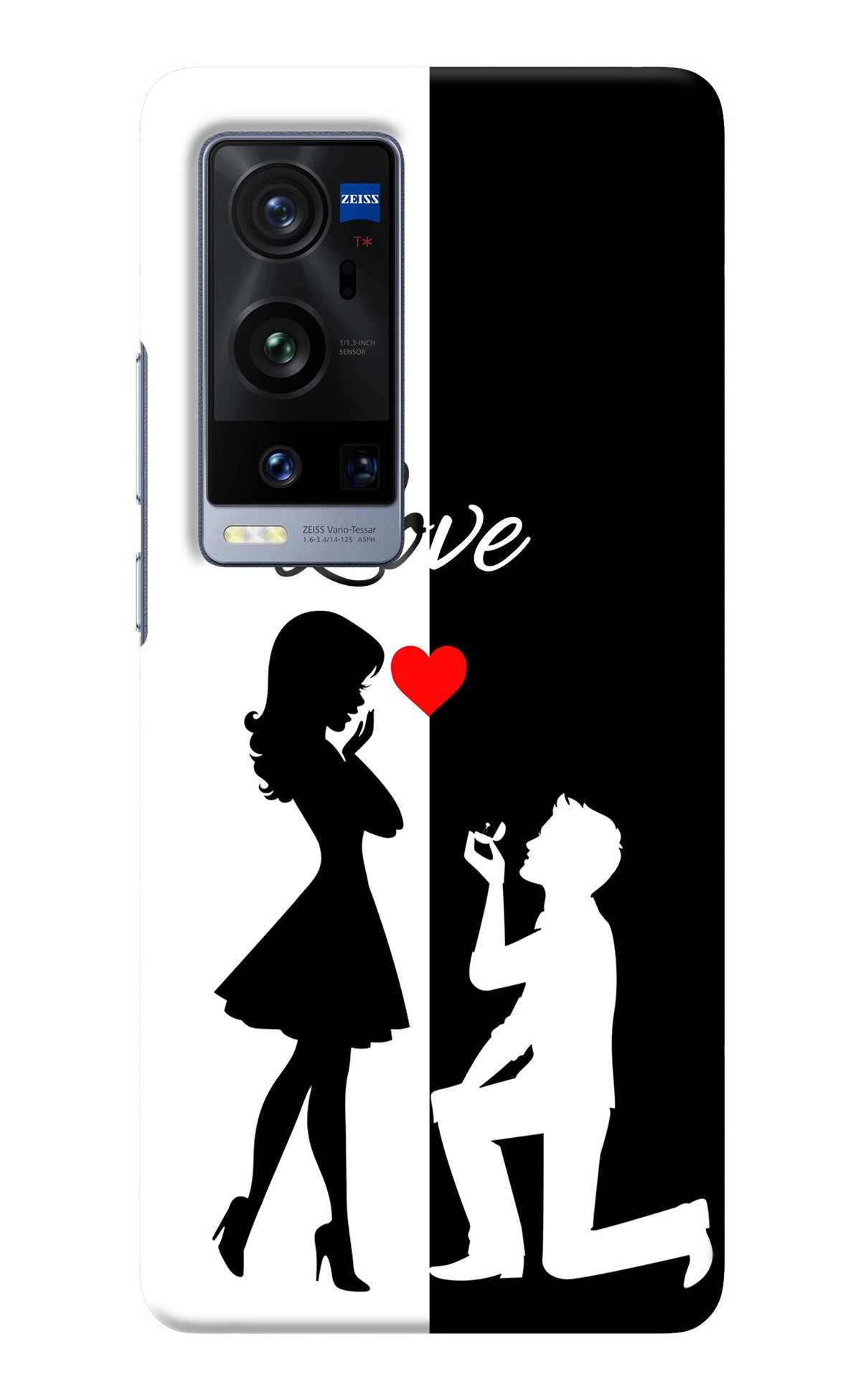 Love Propose Black And White Vivo X60 Pro+ Back Cover