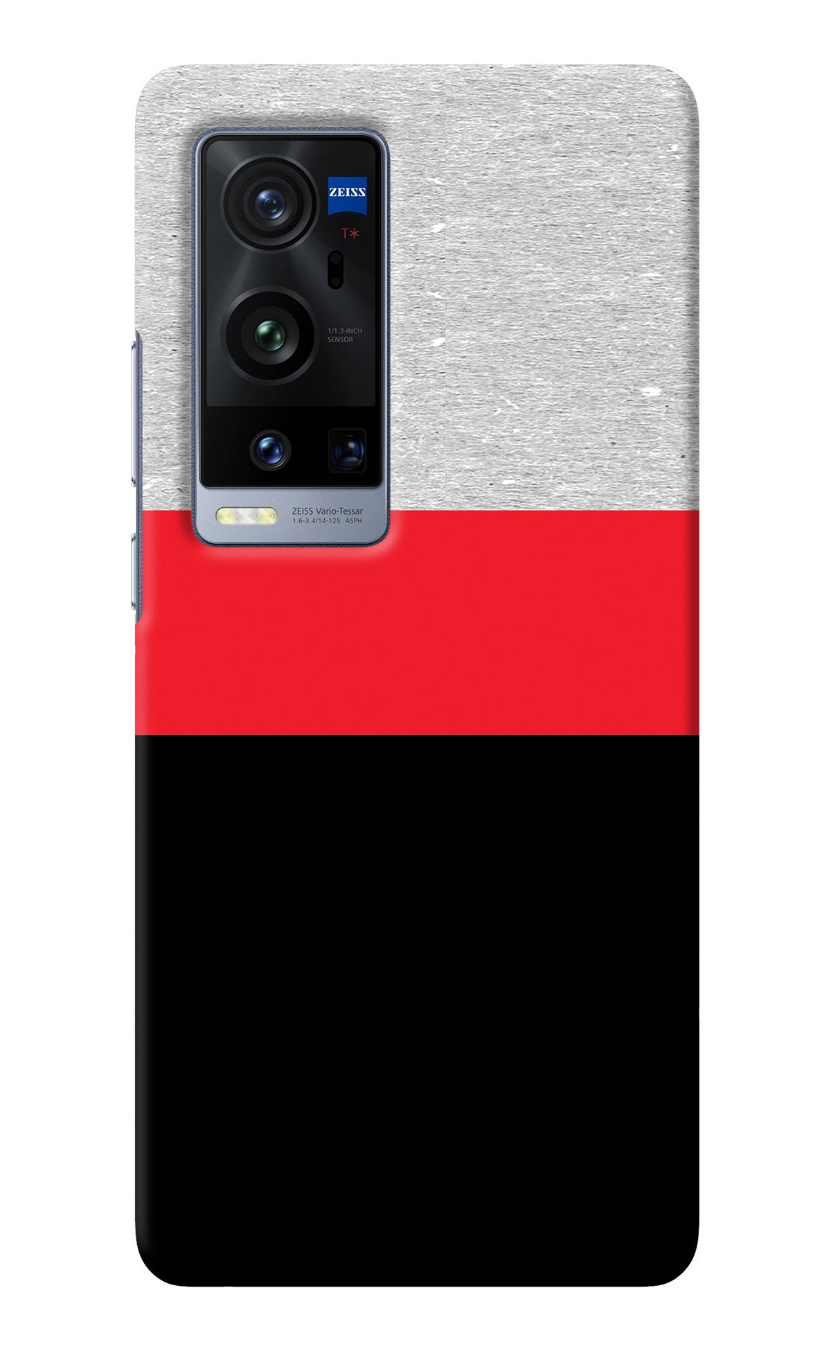 Tri Color Pattern Vivo X60 Pro+ Back Cover