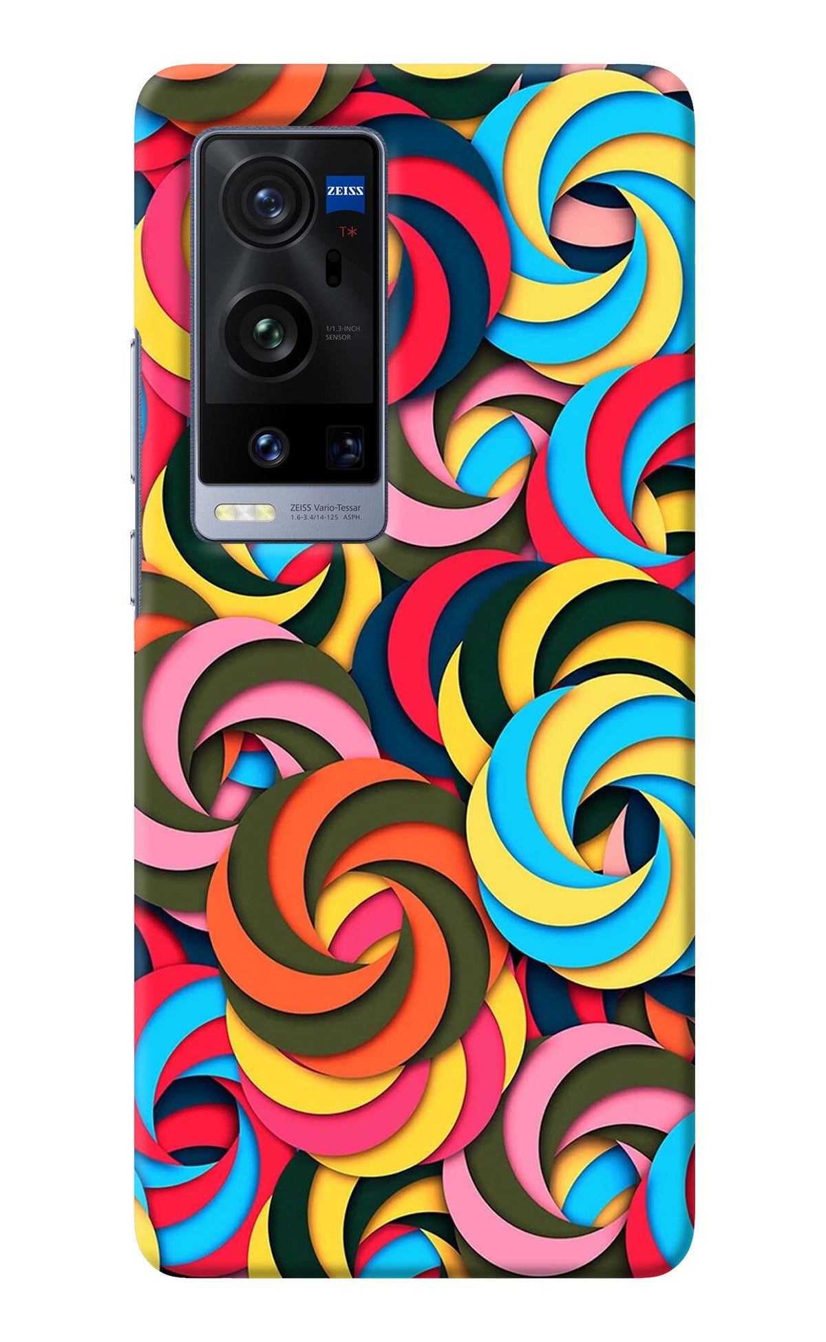 Spiral Pattern Vivo X60 Pro+ Back Cover