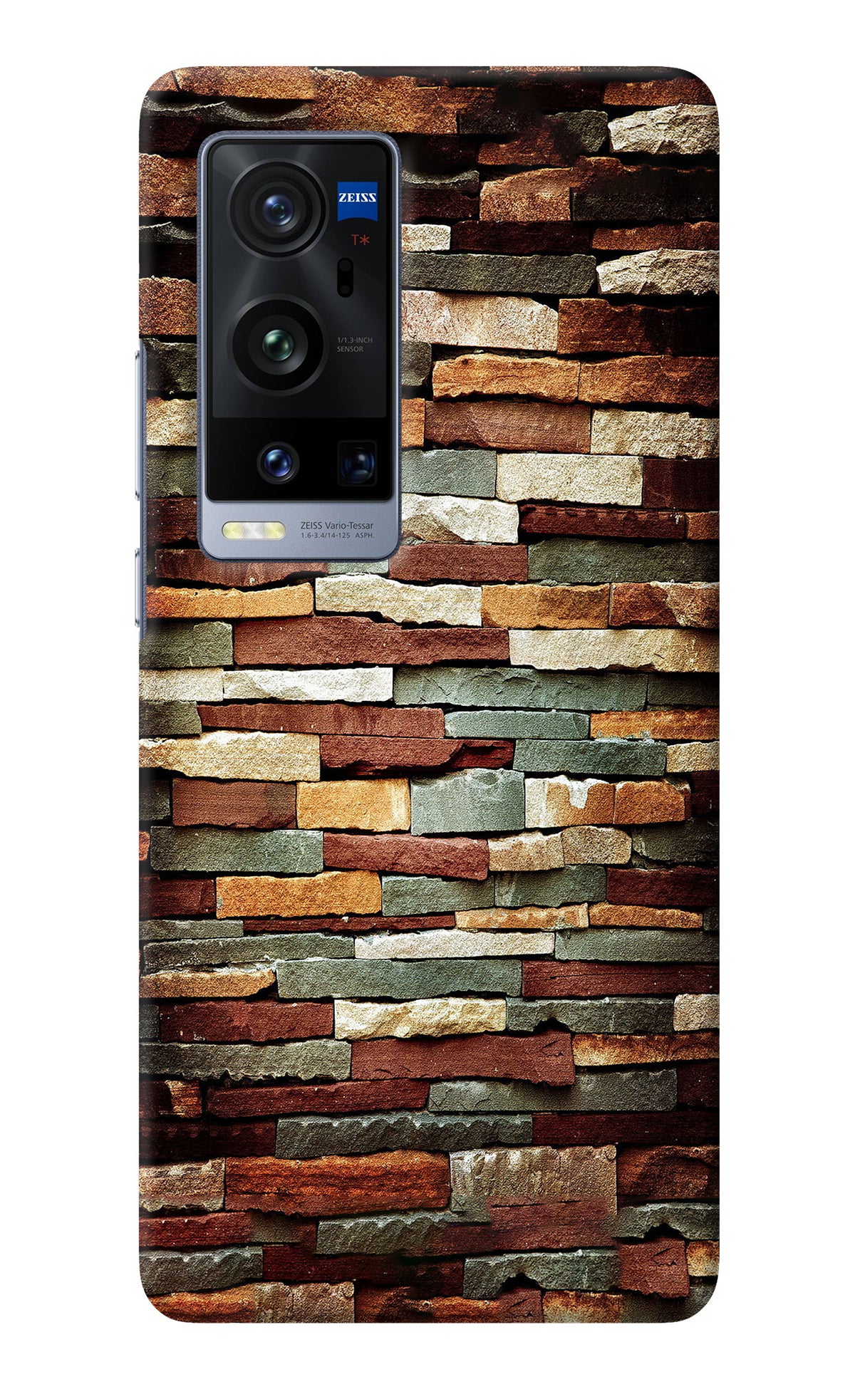 Bricks Pattern Vivo X60 Pro+ Back Cover