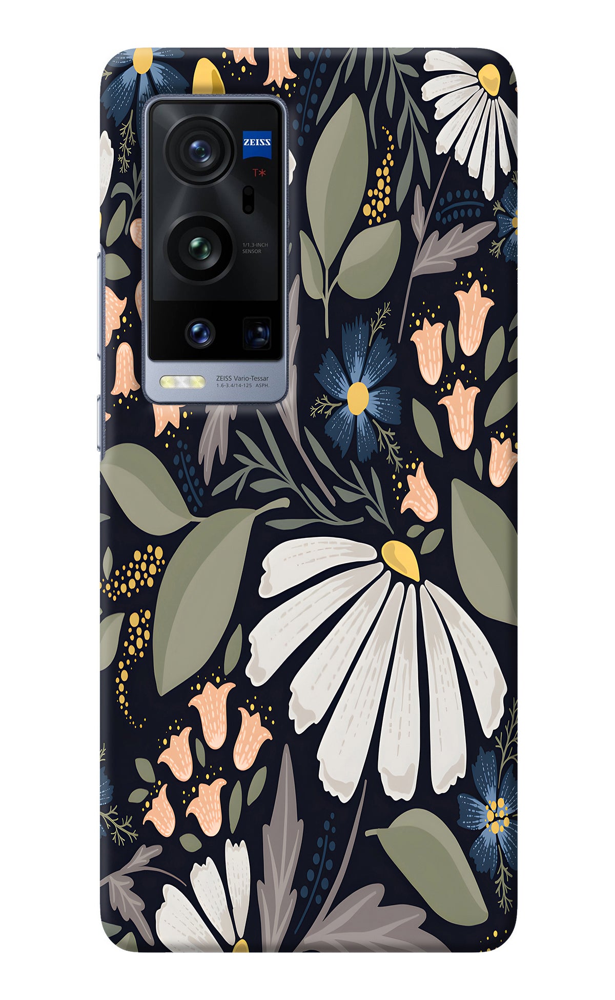 Flowers Art Vivo X60 Pro+ Back Cover