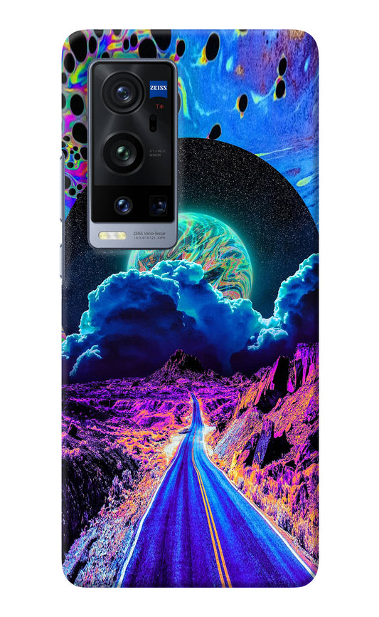 Psychedelic Painting Vivo X60 Pro+ Back Cover