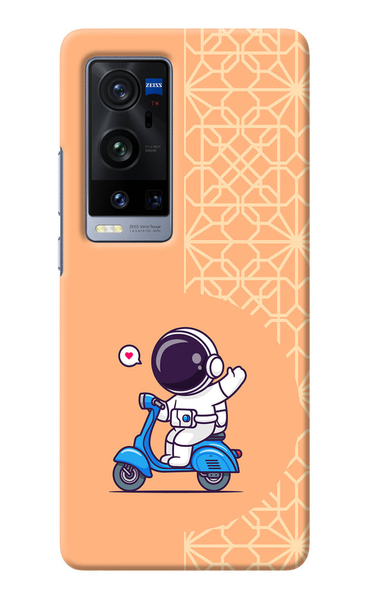 Cute Astronaut Riding Vivo X60 Pro+ Back Cover