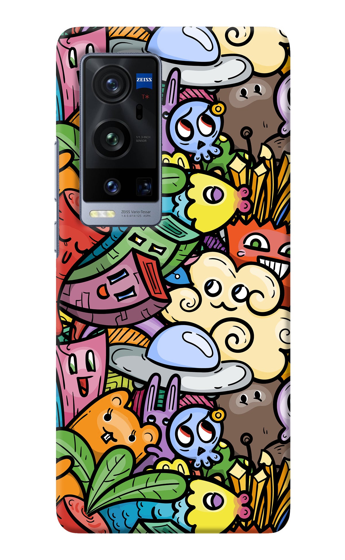 Veggie Doodle Vivo X60 Pro+ Back Cover