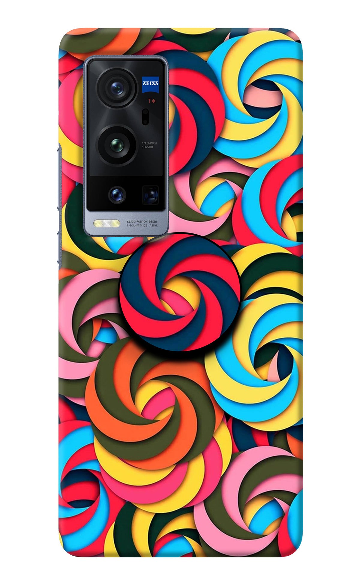 Spiral Pattern Vivo X60 Pro+ Pop Case