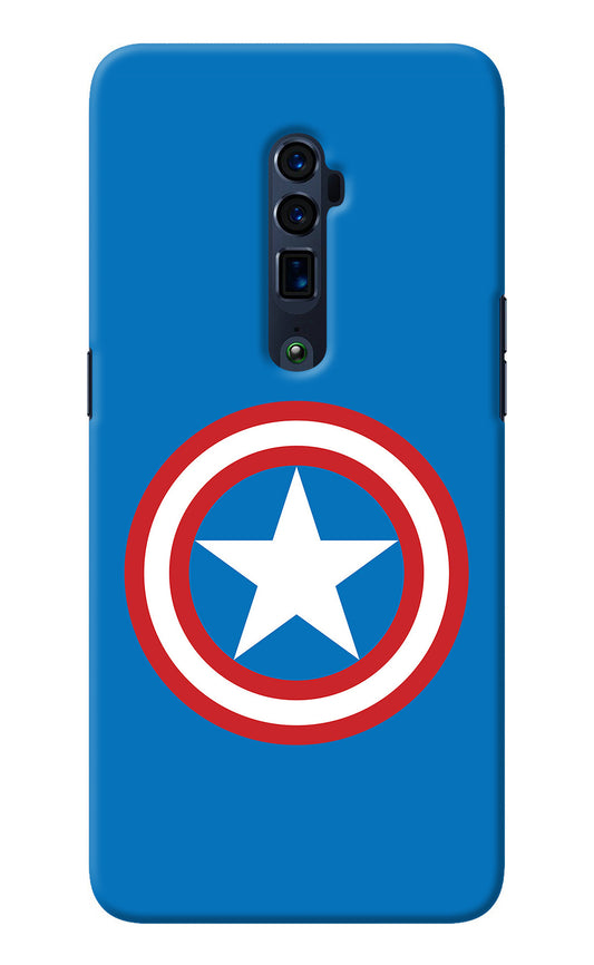 Captain America Logo Oppo Reno 10x Zoom Back Cover